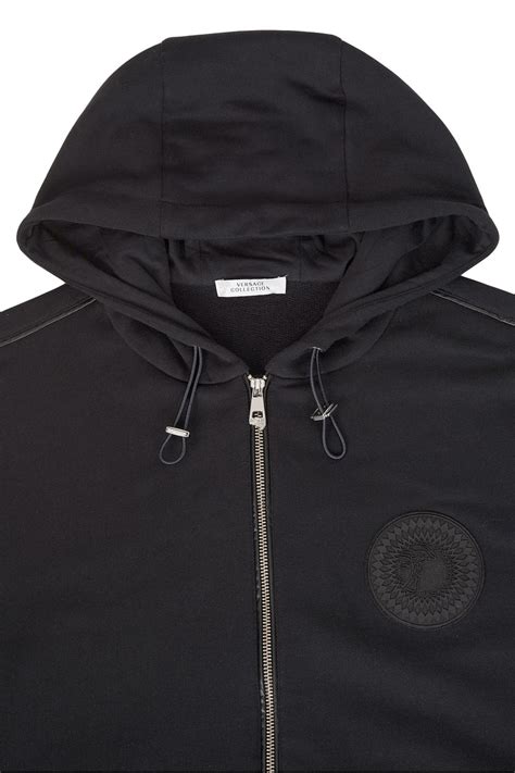 versace collection zip hoodie